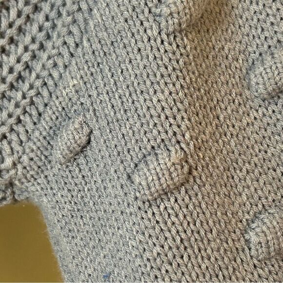 Jessica Simpson Textured Knit Sweater Women’s L Powder Blue great preworn condit - Picture 9 of 10